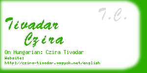 tivadar czira business card